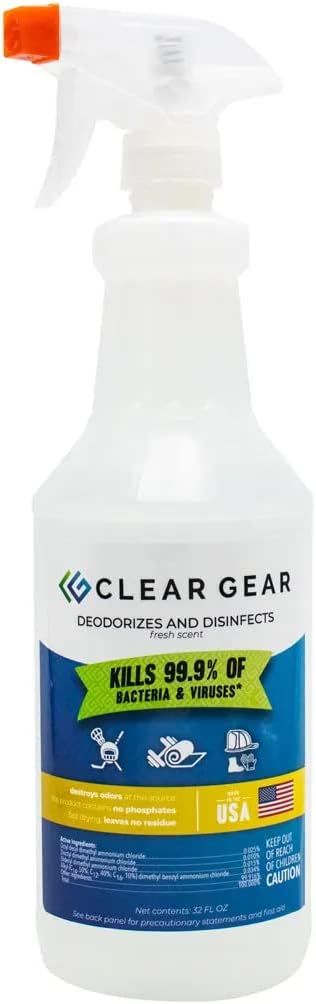Clear-Gear-Disinfectant-Cleaner,-and-Deodorizer-For-Sports-Equipment,-Gyms,-and-Fitness-Centers---EPA-Registered,-928