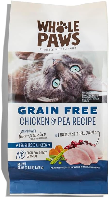 Whole-Paws,-Grain-Free-Dry-Cat-Food,-Chicken-&-Pea-Recipe,-Enhanced-Fiber-Prebiotics,-lb1103