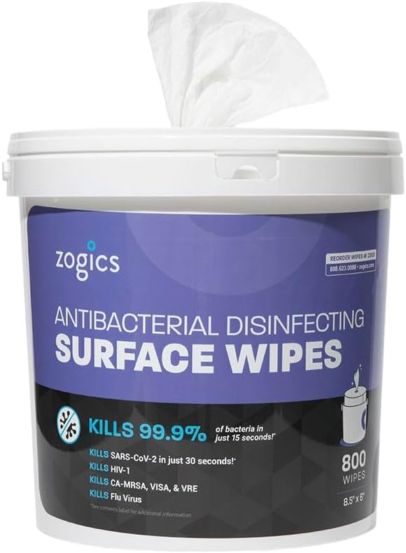 Zogics-Antibacterial-Wipes,-EPA-Registered-Surface-and-Gym-Equipment-Disinfecting-Wipes-(800-Wipes)-+-Reusable-694