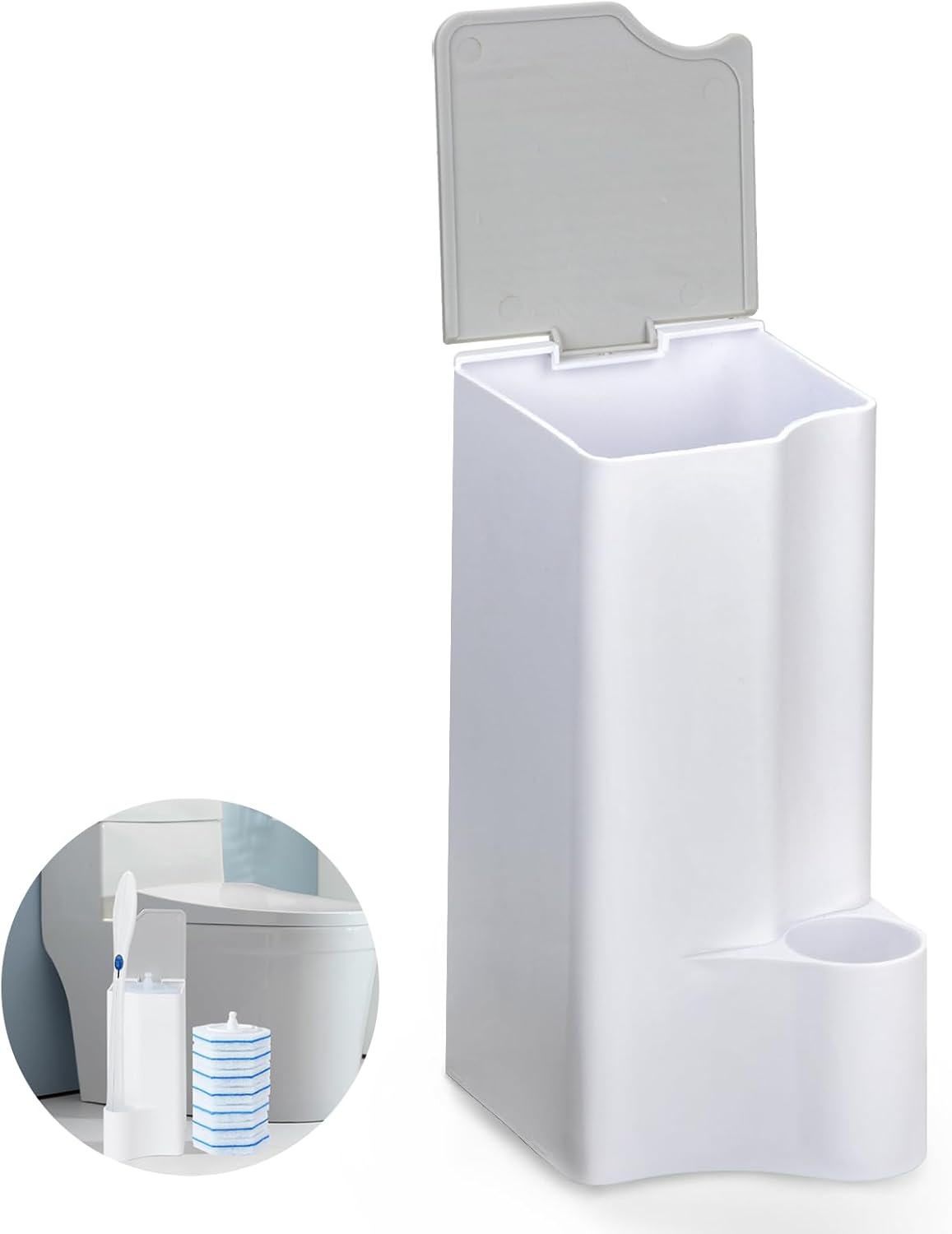 Holder-for-Clorox-Toilet-Wand,-Compatible-with-Clorox-Toilet-Wand-Holder-only,-White-&-Gray-858