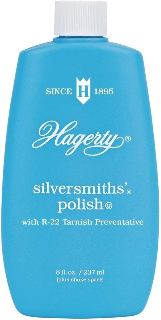 Hagerty-Silversmiths'-Polish,-Professional-Silver-Cleaner-and-Tarnish-Remover-for-Jewelry,-Silverware,-Gold-and-More,-1087