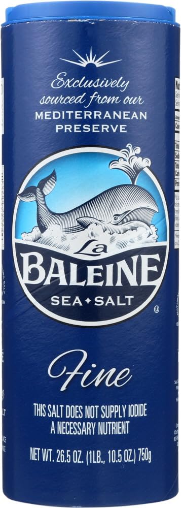 La Baleine · French Fine Sea Salt · 750g - 26.5 Oz (Pack of 2)
