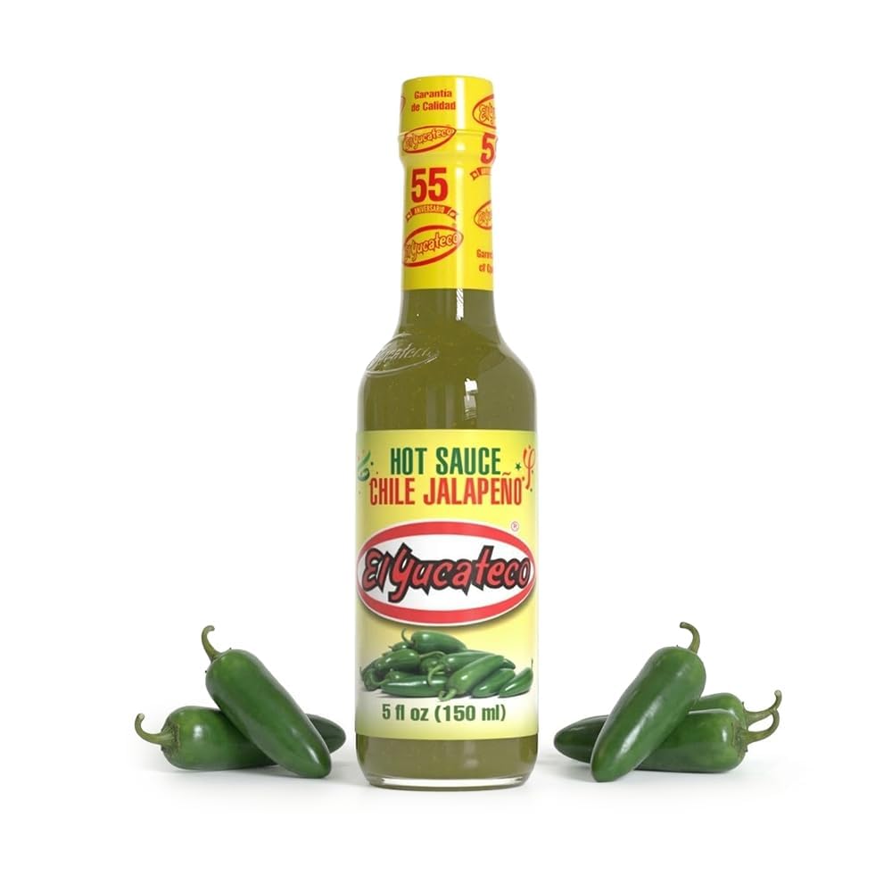 El-Yucateco-Jalapeño-Hot-Sauce,-Authentic-Mexican-Green-Jalapeo-Pepper-Sauce,-Mild-782