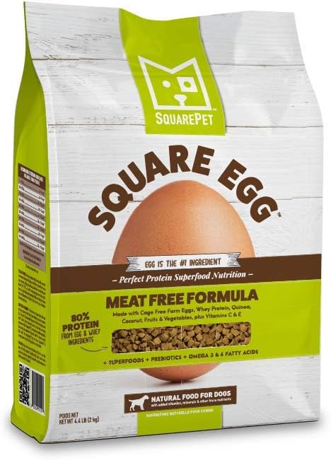 SquarePet-Square-Egg-Dry-Dog-Food,-Gentle-Kibble-Sturcture,-Whey-Proten,-Amino-Acids,-920