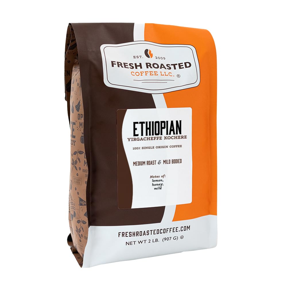 Fresh-Roasted-Coffee,-Ethiopian-Yirgacheffe-Kochere,-2-lb-(32-oz),-Medium-Roast,-Kosher,-2372