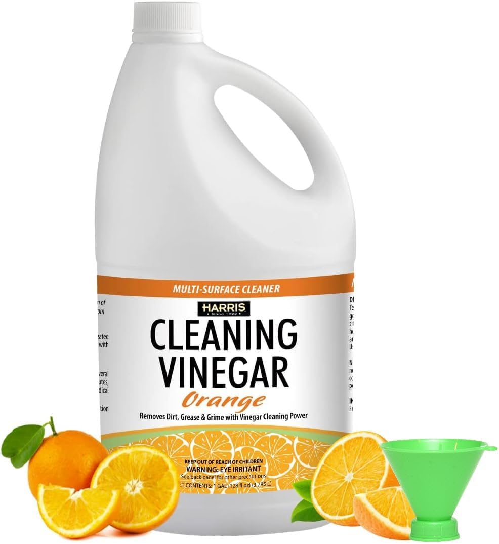 Harris-Multi-Purpose-Vinegar-Household-Surface-Cleaner,-Orange-Scent,-128oz,-Easy-Pour-Funnel-Included-----709