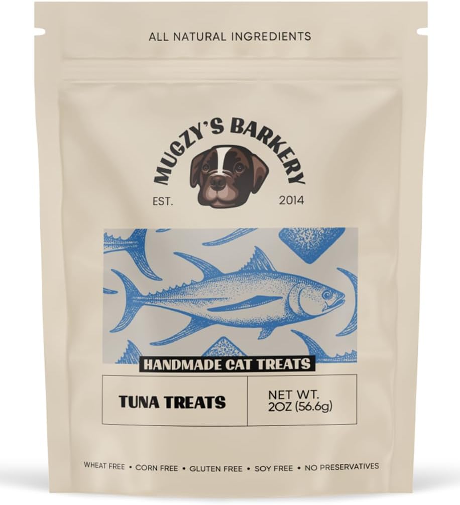 Mugzy's-Barkery-Ahi-Tuna-Cat-Treats,-Single-Ingredient,-0.81-Protein,-2oz-|-1-Ahi-229