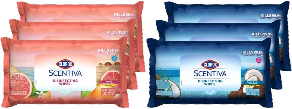 Clorox-Scentiva-Disinfecting-Wipes-Value-Pack,-Mixed-3x-75ct-Pacific-558