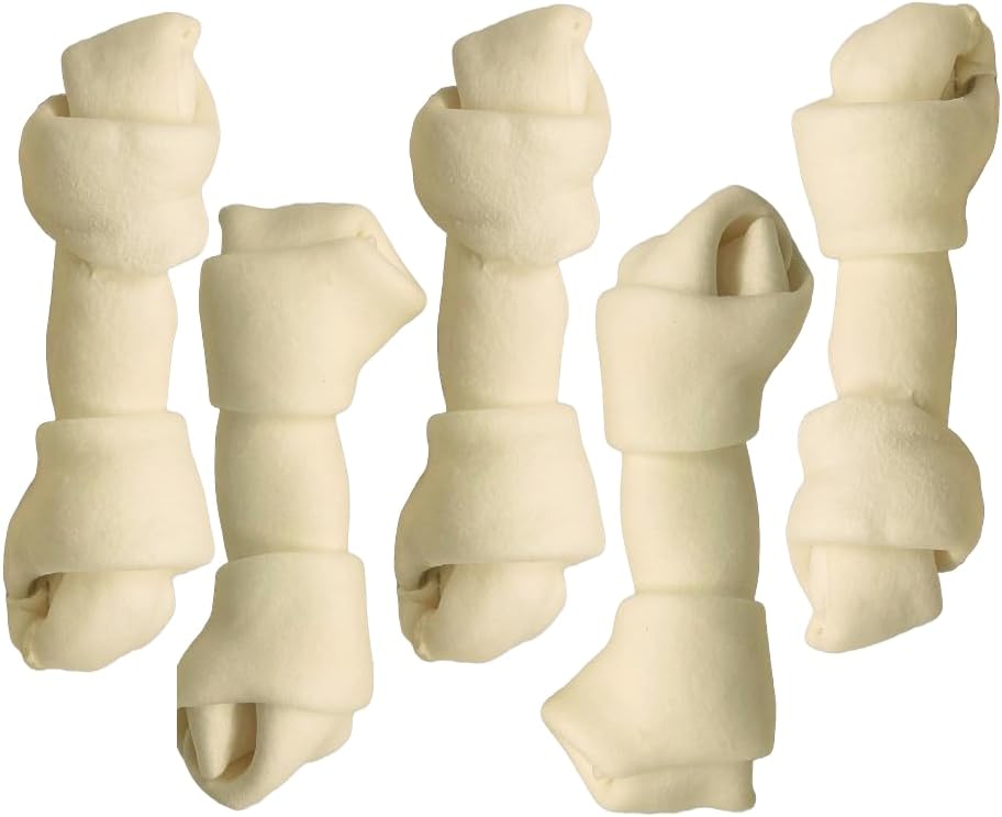 Top-Dog-Chews---Natural-Beef-Rawhide-Bones-(5-Pack),-8"-10"-Dog-943