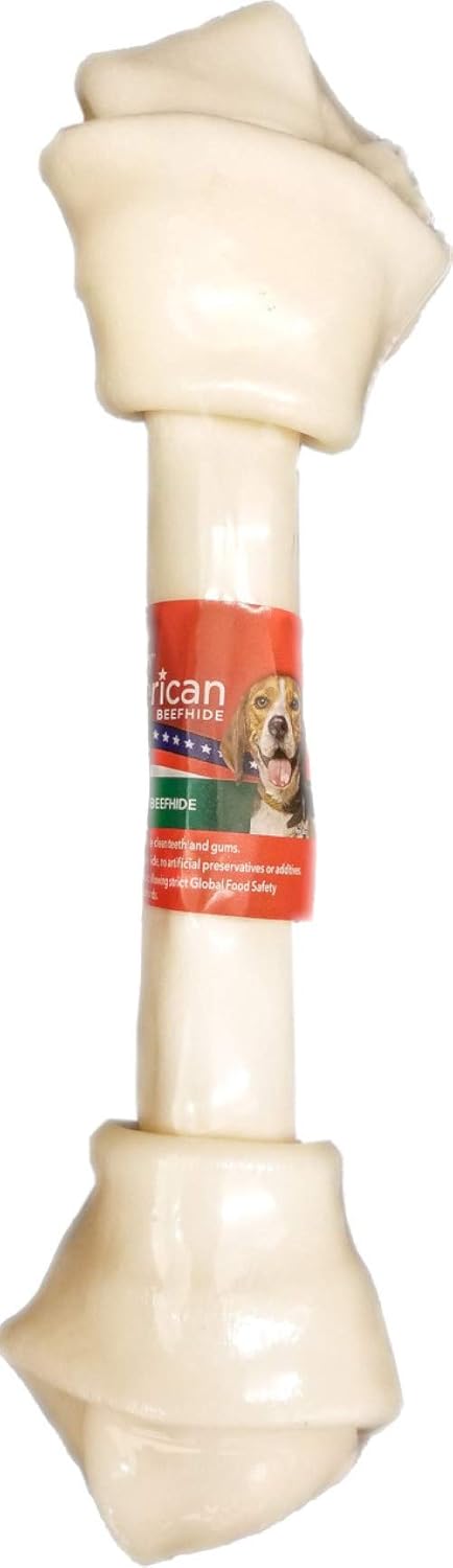 Pet-Factory-American-Beefhide-12"-Knotted-Bone-Dog-Chew-Treat---Flavor,-1988