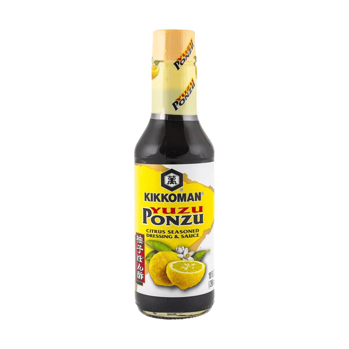 Kikkoman-Yuzu-Ponzu-Sauce,-Citrus-Seasoned-Dressing-&-Sauce,-10-Fl-Oz-1102