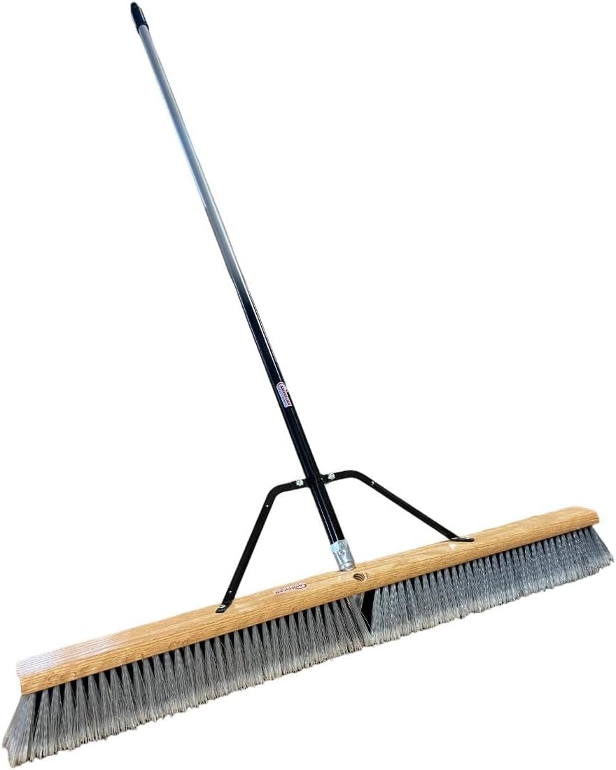 Pbsa36004-Heavy-Duty-36"-Smooth-Surface-Push-Broom-with-Silver/Black-Handle-1647