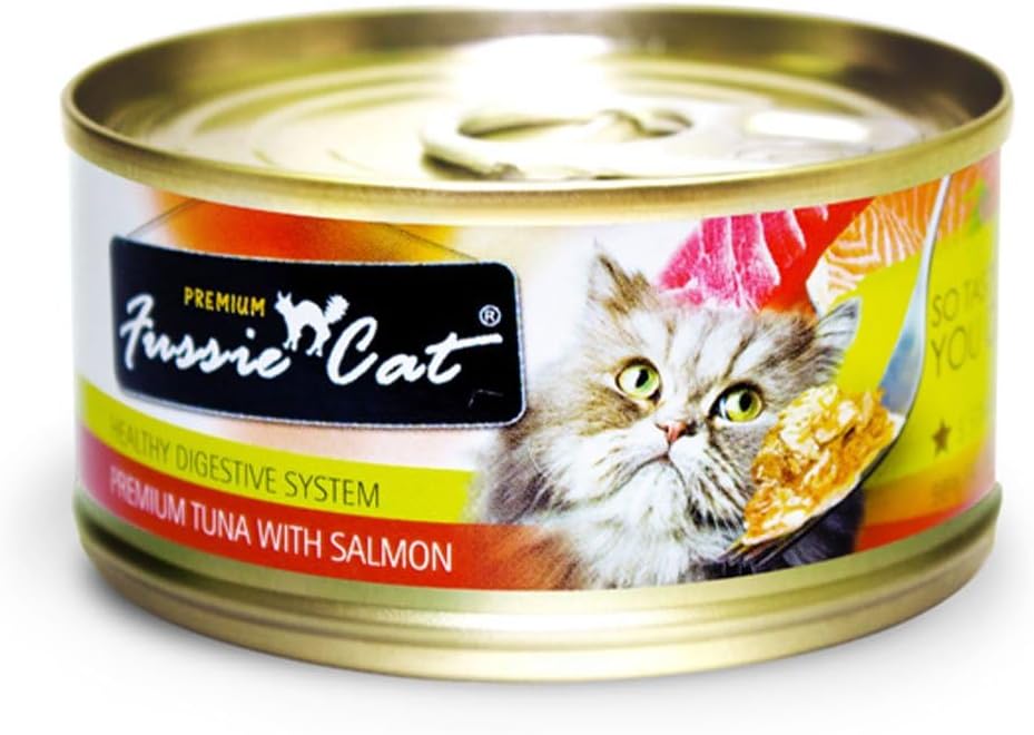 Fussie-Cat-Wet-Food,-Cat:-Tuna-&-Salmon,-2.8Oz-Can--------129