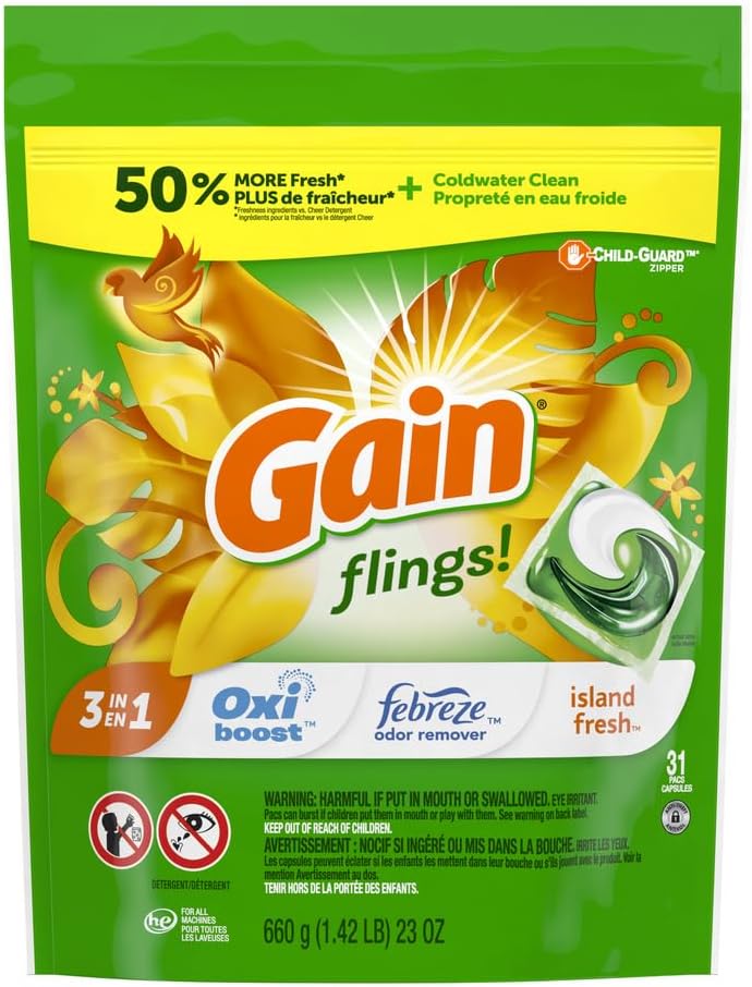 Gain-flings-Laundry-Detergent-Soap-Pacs,-HE-Compatible,-31-ct,-3785
