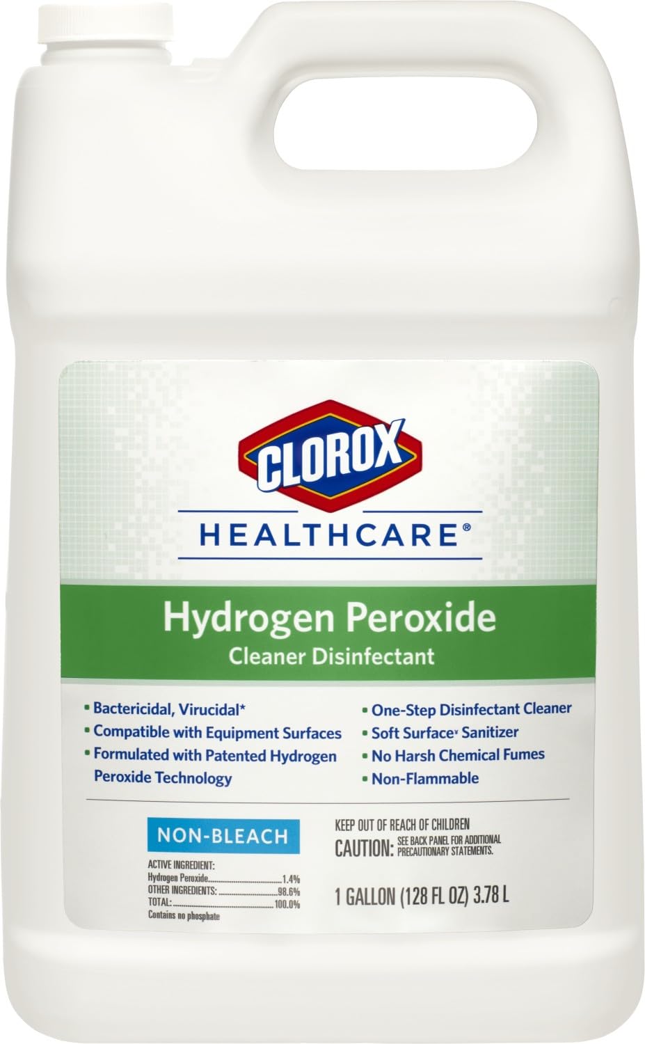 Clorox-Healthcare-Hydrogen-Peroxide-Cleaner-Disinfectant-Refill,-Bleach-Free,-128-Fluid-Ounces-(Package-May-Vary)-627