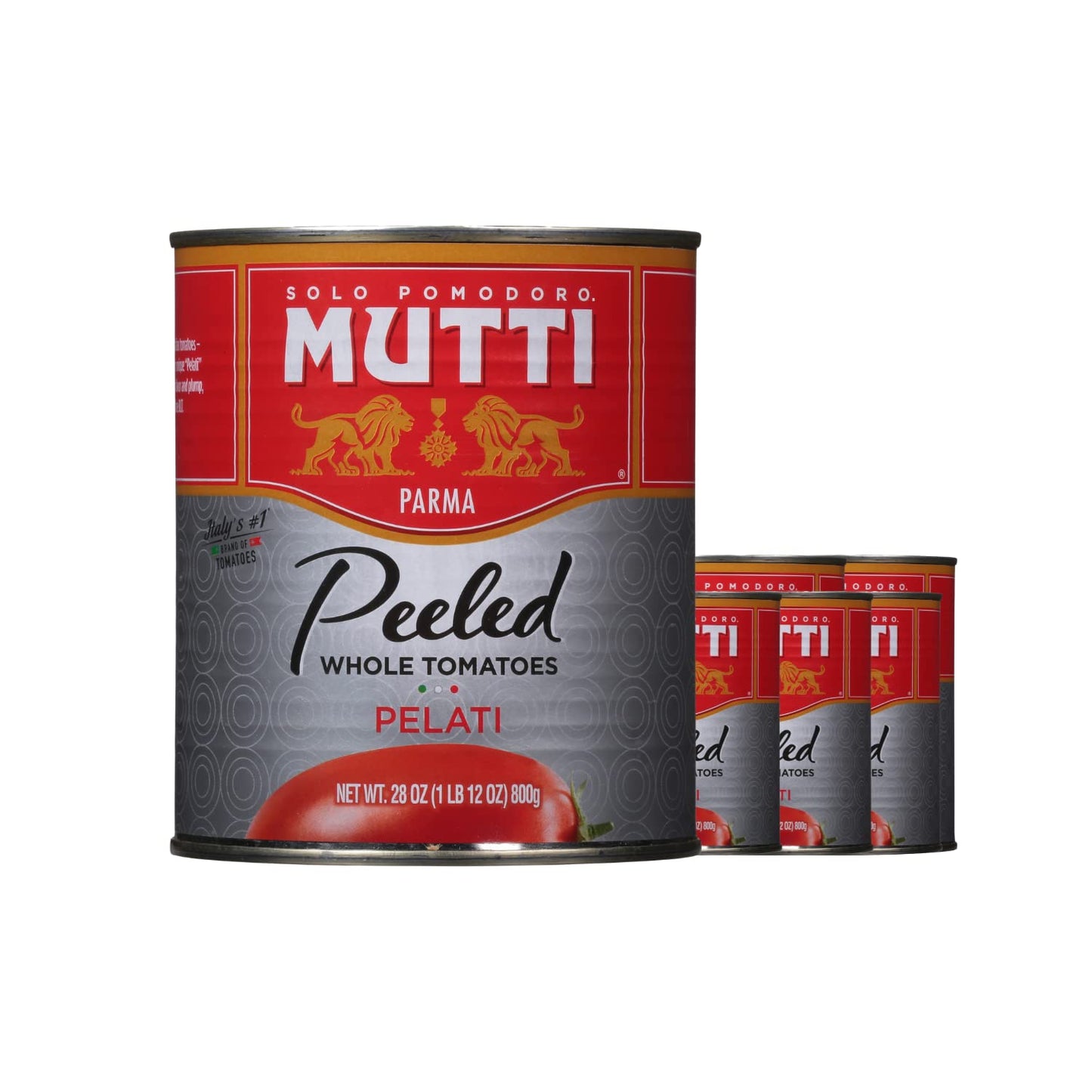 Mutti-Whole-Peeled-Tomatoes-(Pelati),-28-oz.-|-6-Pack-|-Italy’s-819