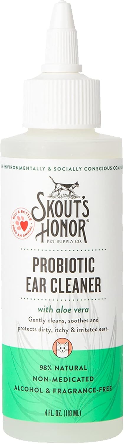 SKOUT'S-HONOR-Probiotic-Cat-Ear-Cleaner,-4-oz-|-Non-Medicated-Gentle-Ear-Cleaning-892