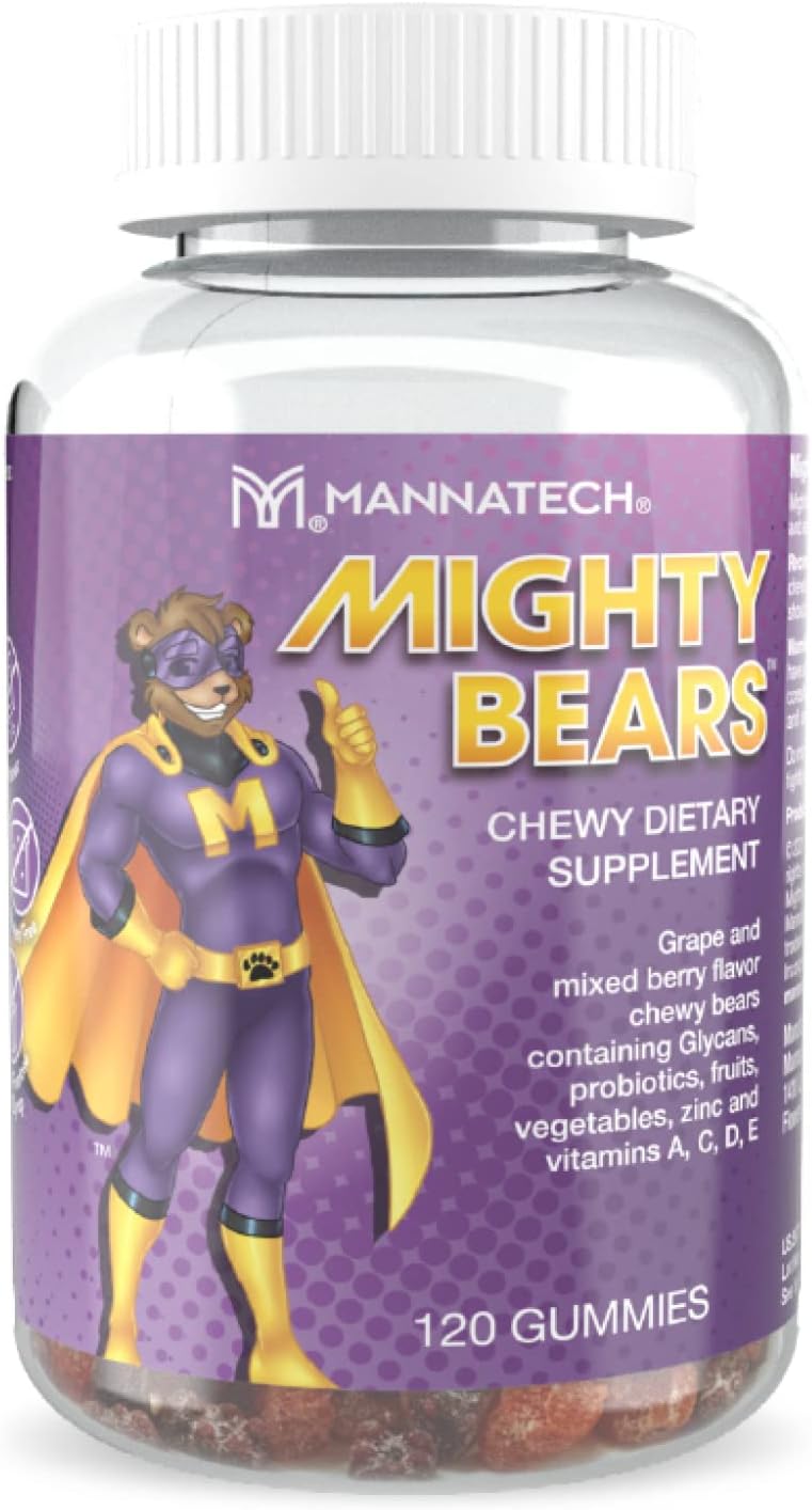 Mannatech-Mighty-Bears-Gummy-Bears,-120-Gummies,-MannaBears,-306