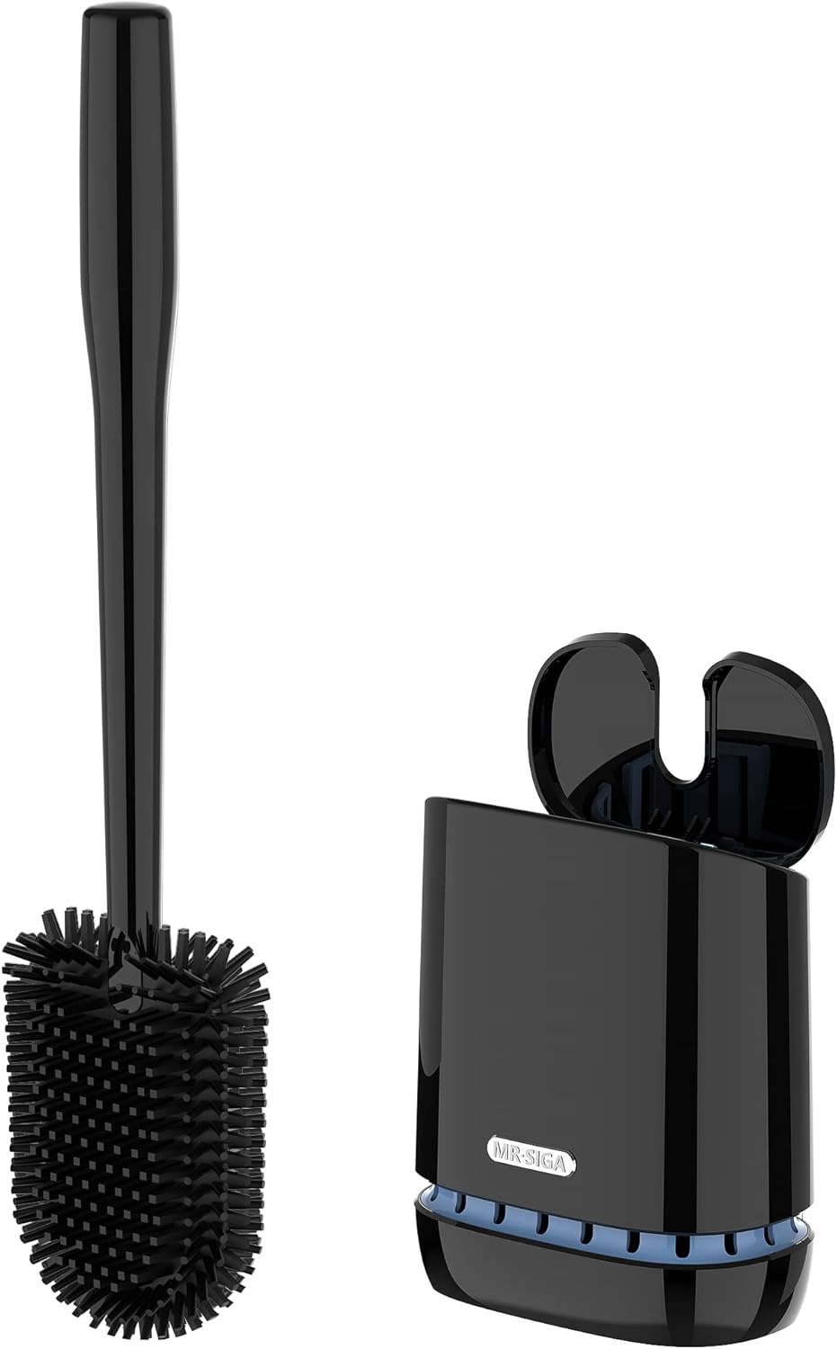 MR.SIGA-Toilet-Bowl-Brush-and-Holder,-Durable-and-Flexible-Bristles,-4316