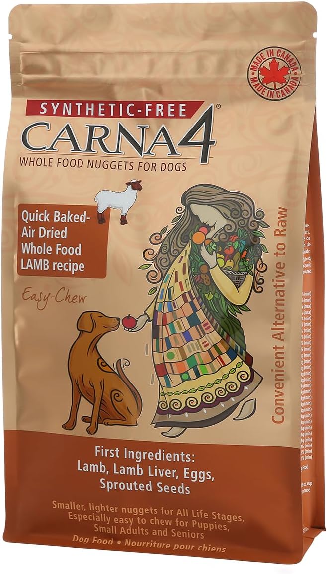 CARNA4-Air-Dried-Dog-Food,-Lamb-Recipe,-Quick-Baked-Whole-Food-Nutrition-with-1244