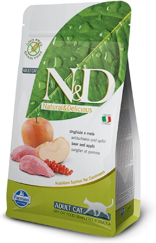 Farmina-Natural-&-Delicious-Grain-Free-Boar-and-Apple-Adult-Cat,-lb----338