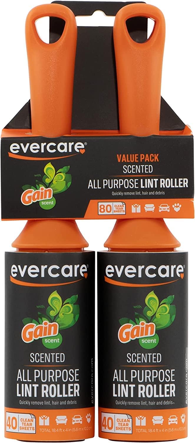 Evercare-Lint-Roller,-Scented-40-Sheets,-Two-Pack,-Green---2762