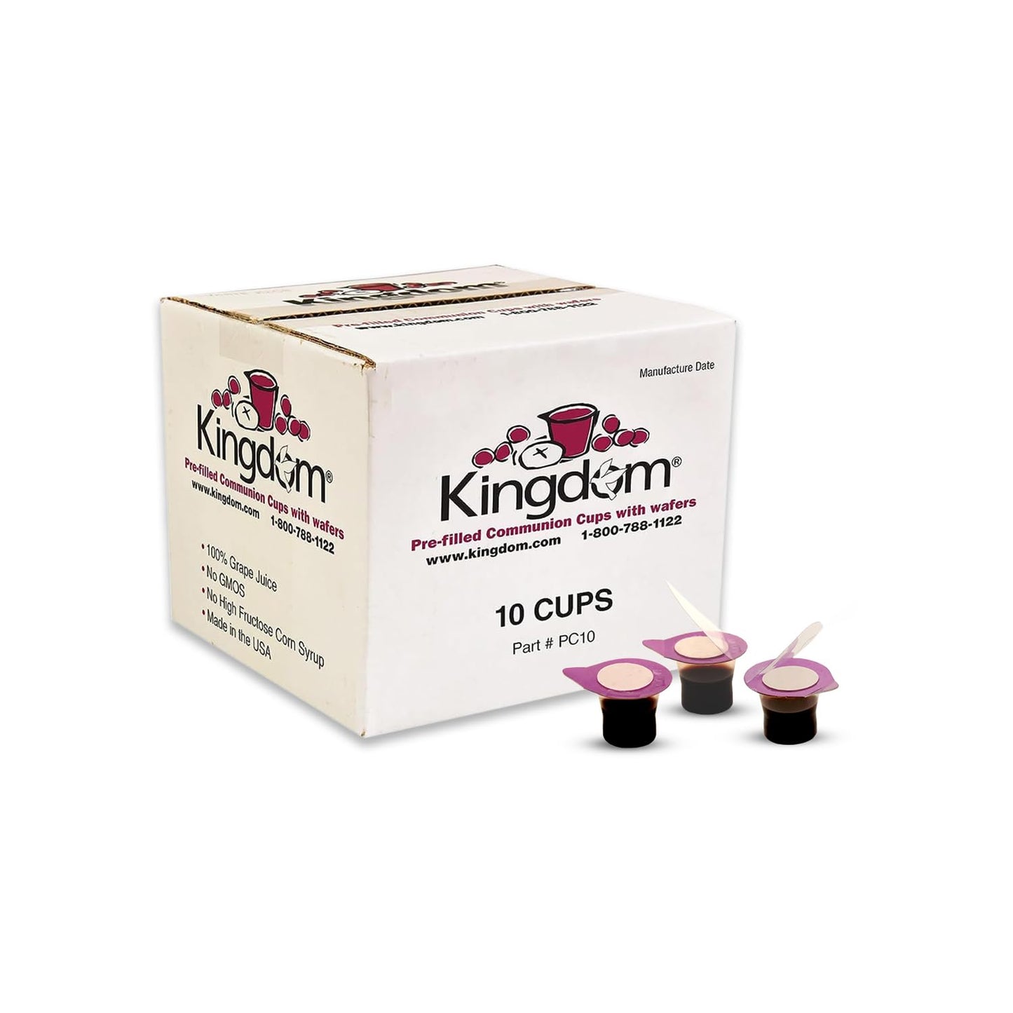Kingdom-Prefilled-Communion-Cup-with-Wafers(10ct---Red-2303