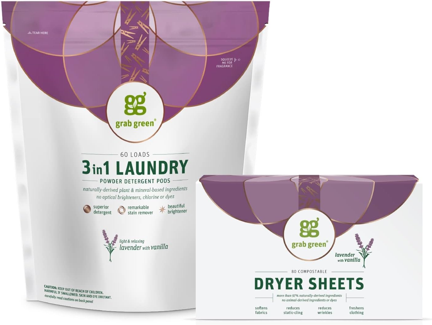 Grab-Green-3-in-1-Laundry-Detergent-Pods-and-Dryer-Sheet-Bundle,-426