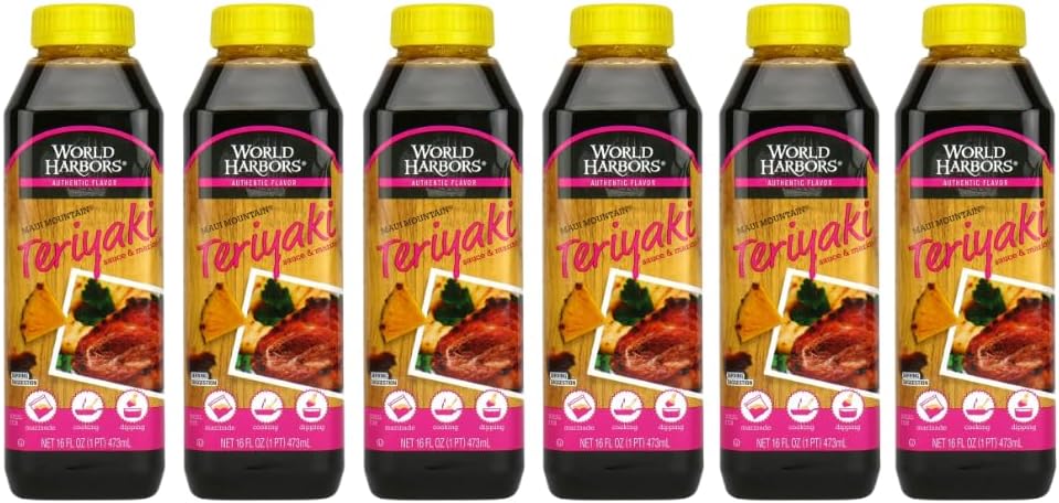 World-Harbors-Maui-Mountain-Teriyaki-Sauce-&-Marinade-Perfect-for-Fish,-Chicken,-342
