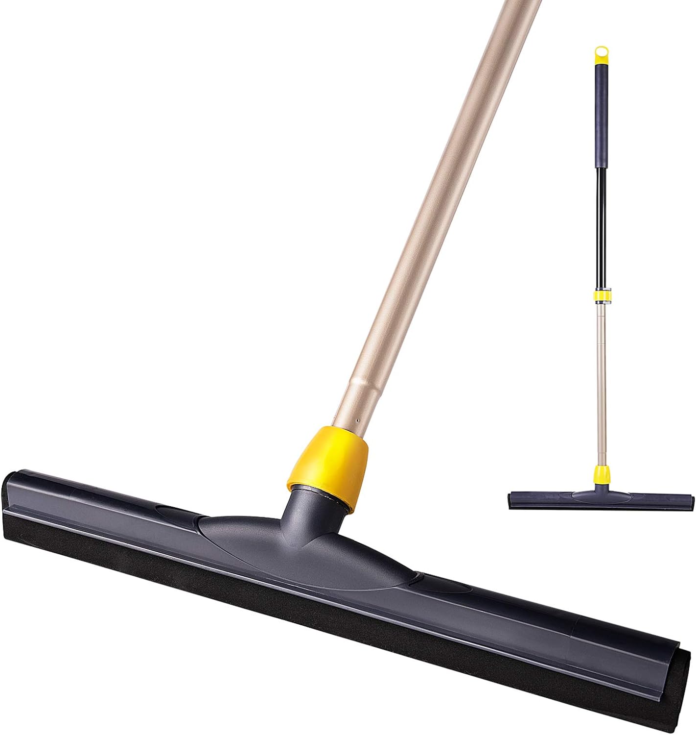 Yocada-Floor-Squeegee-Scrubber-Adjustable-Telescopic-Pole-Heavy-Duty-Household-4760