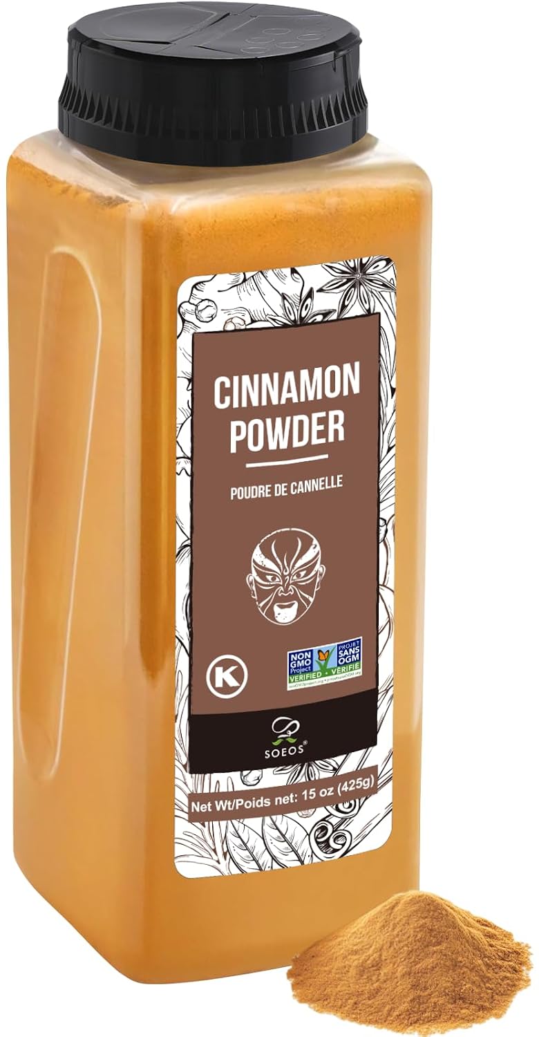 Soeos-Cinnamon-Powder,-15-oz-(425g),-Ground-Cinnamon,-1-Raw,-Non-GMO,-Kosher-1684