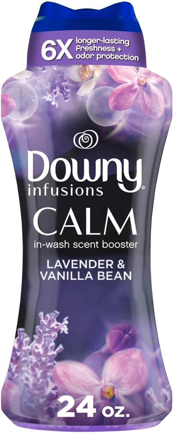 Downy-Infusions-In-Wash-Laundry-Scent-Booster-Beads,-CALM,-Soothing-Lavender-4133