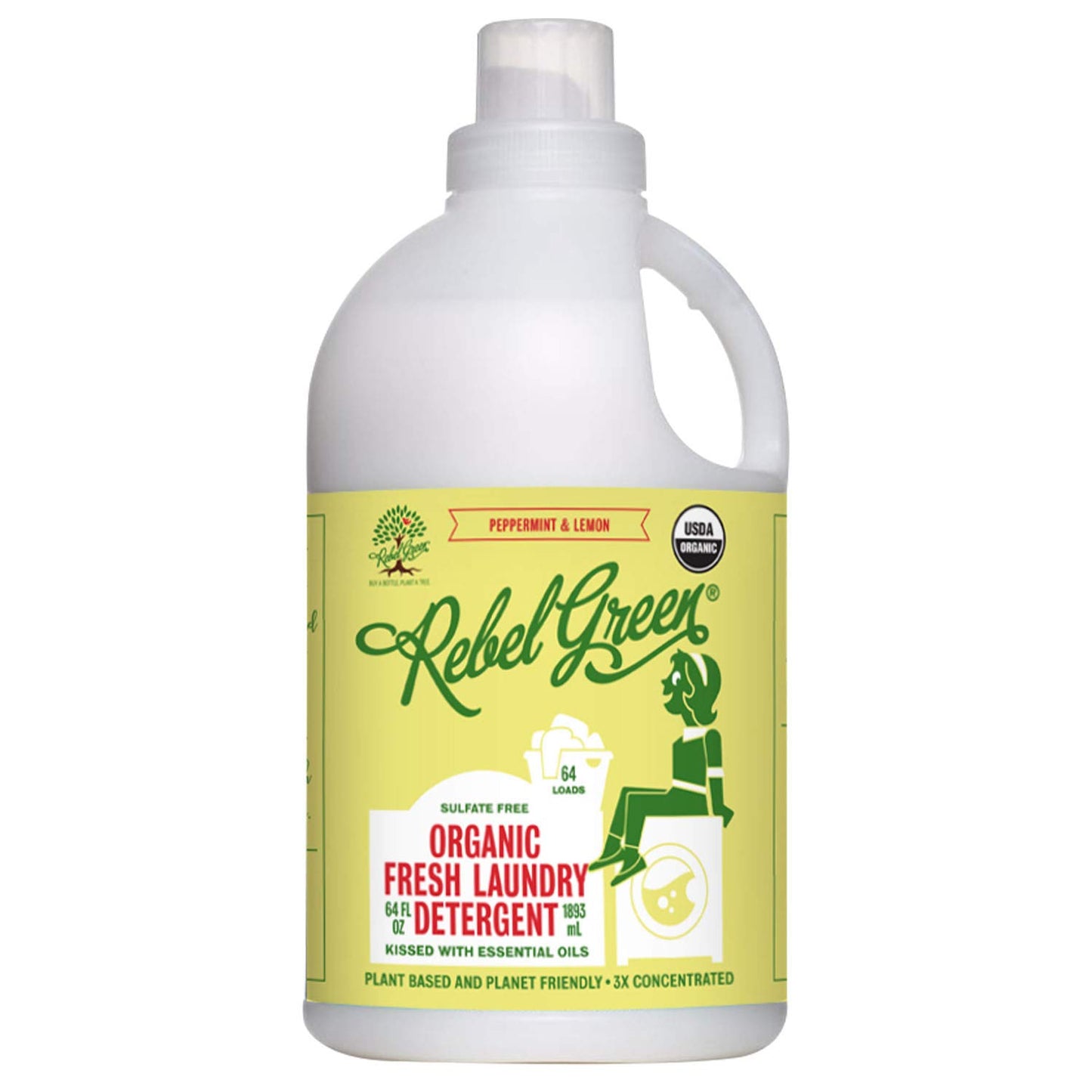 Rebel-Green-Peppermint-&-Lemon-Scent-Liquid-Laundry-Detergent,-Hypoallergenic,-273