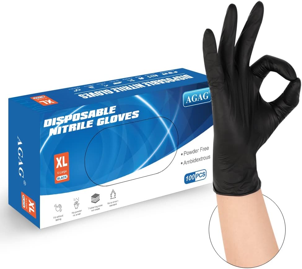 AGAG-Nitrile-Gloves-Black-Cooking-Gloves-100PCs-5mil-Ultra-Strong-4088