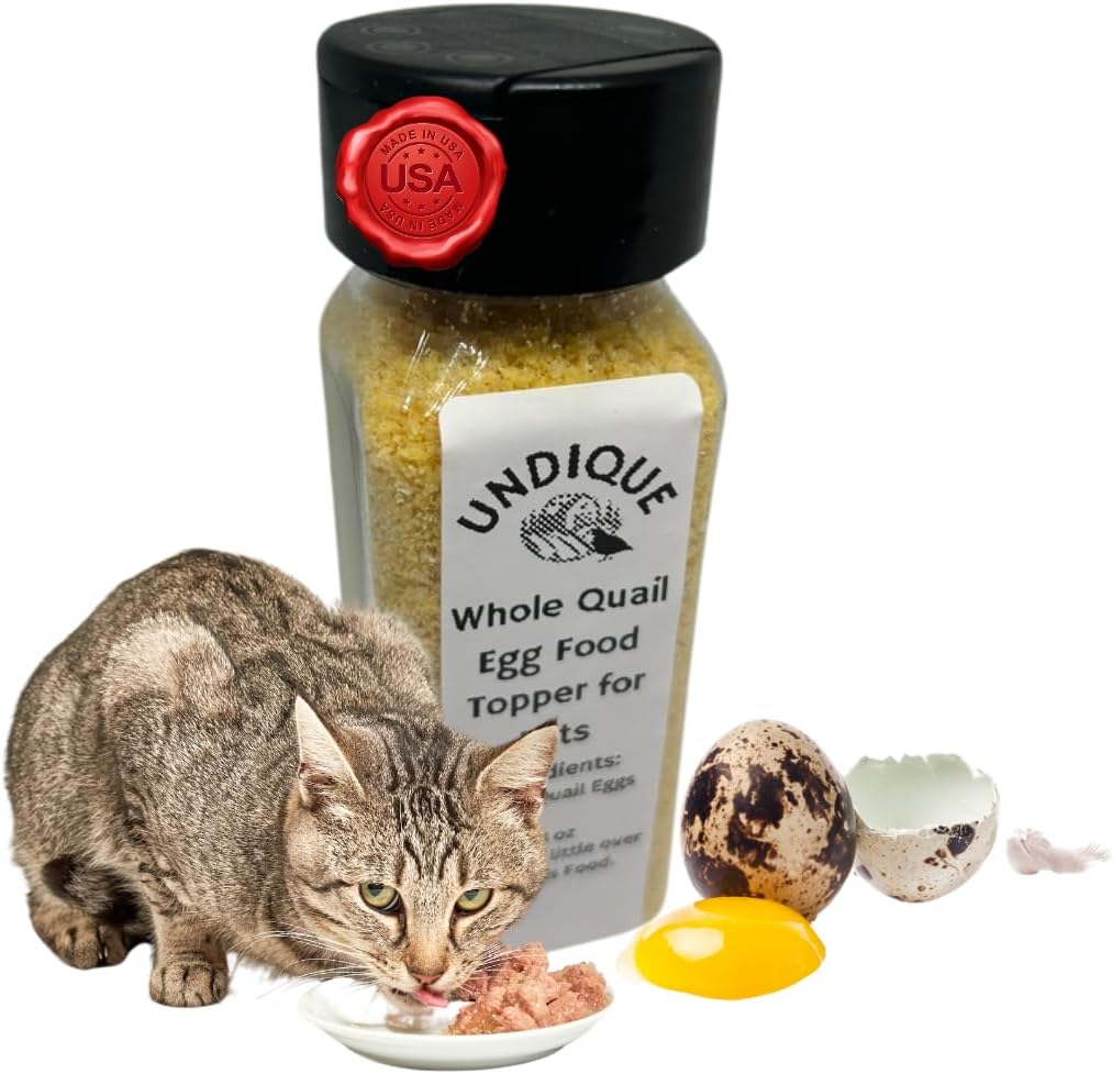 Undique-Quailicious-Boost---Made-in-USA-High-Protein-Quail-Egg-Cat-Food-Topper,-45
