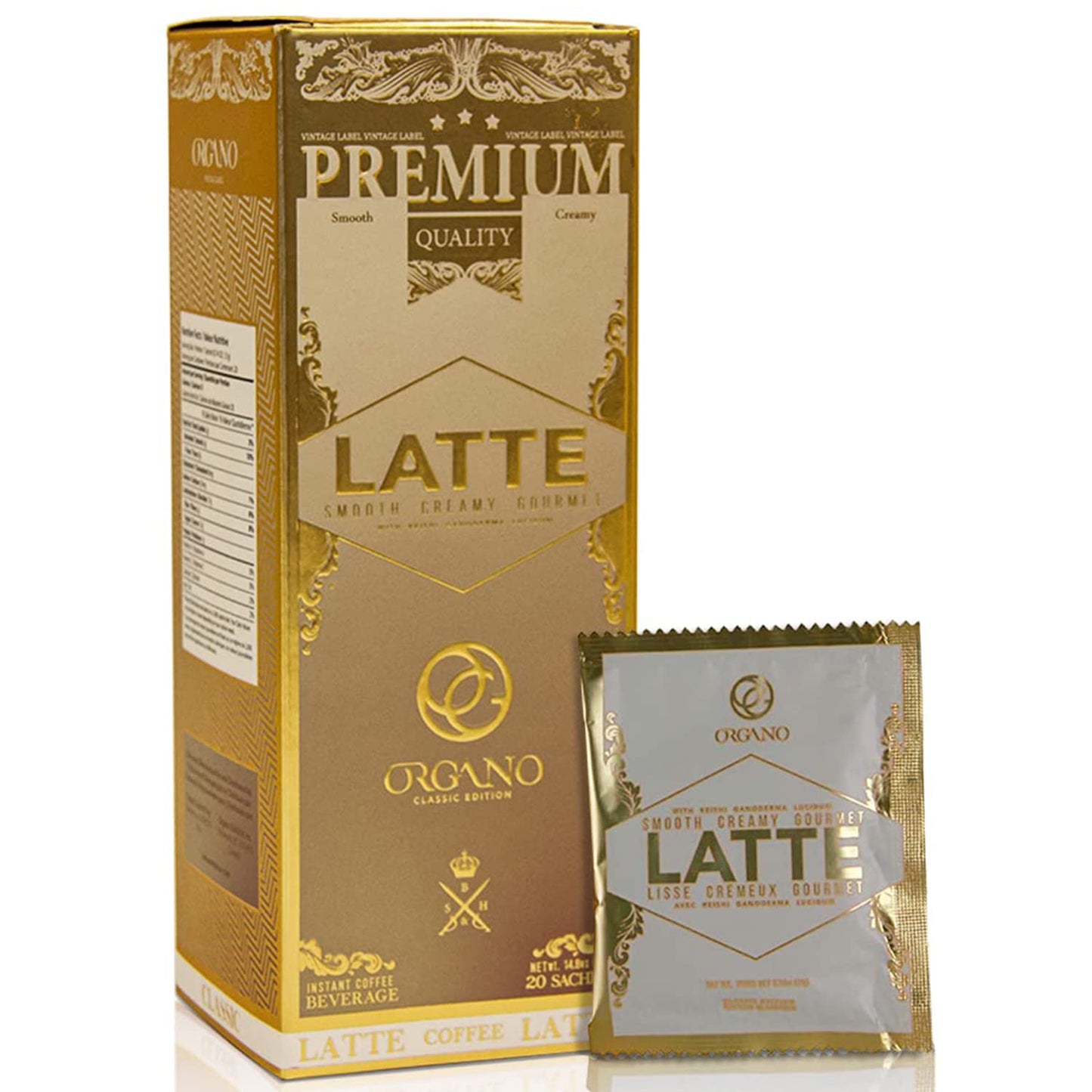 ORGANO-Gourmet-Cafe-Latte,-1-Certified-Ganoderma-Lucidum-(20-Sachets)-------1970