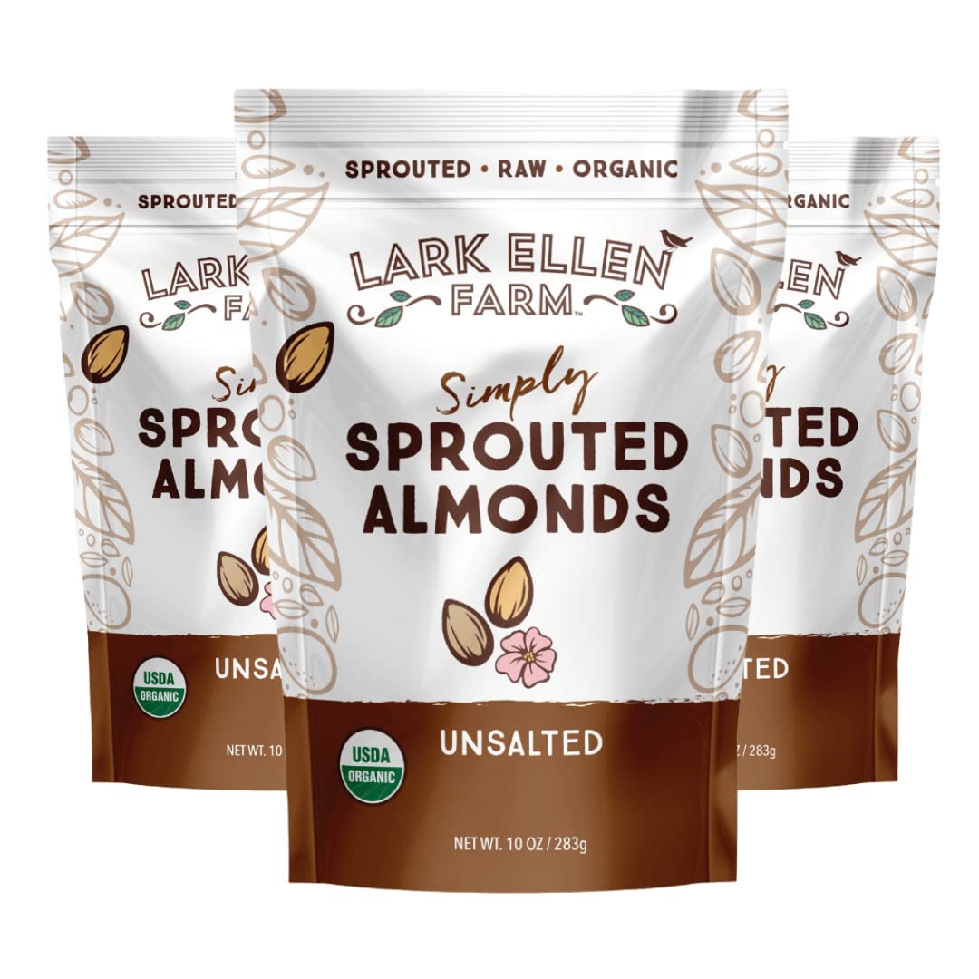 Lark-Ellen-Farm-Organic-Sprouted-Almonds,-Unsalted-(3-Pack),-10-oz-Each--|-Sprouted-almonds-for-290