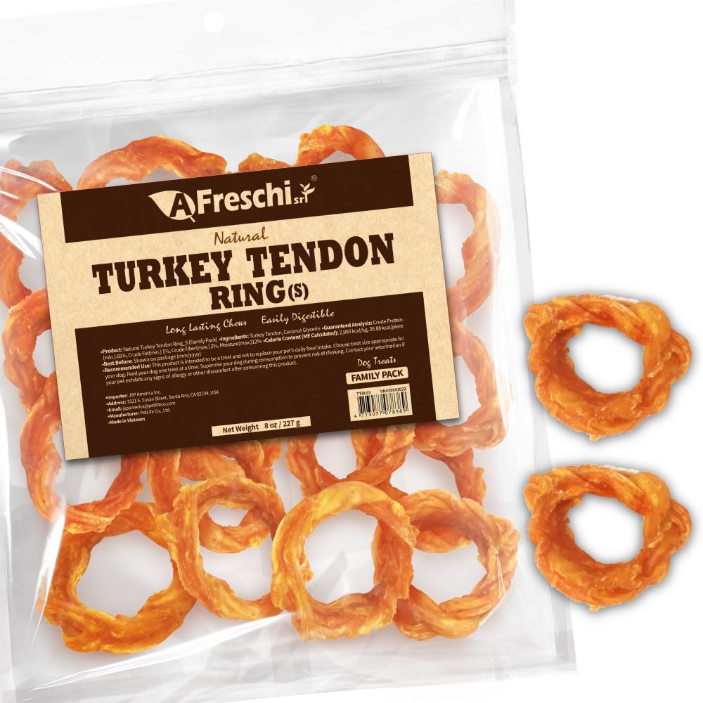 A-Freschi-srl-Turkey-Tendons-for-Dogs,-Long-Lasting,-Hypoallergenic-Rawhide-Alternative,-Grade,-1264