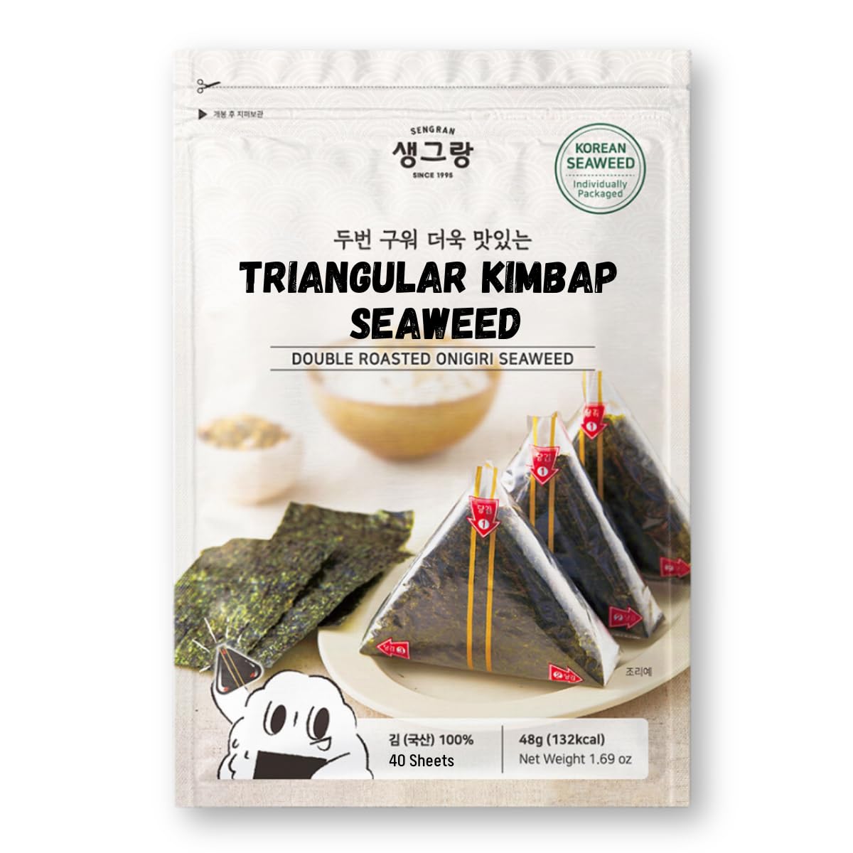 Korean-Onigiri-Seaweed-Wrapper-40-Sheets,-Individual-3740