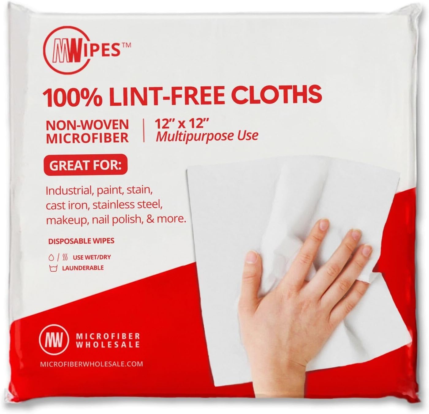 Mwipes-Lint-Free-Cloth---12"-x-12"-50-Pack,-2013