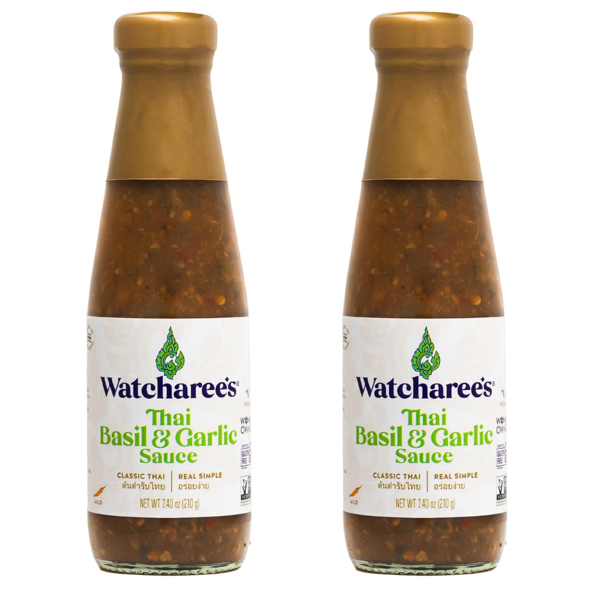 Watcharee's-Thai-Basil-Garlic-Sauce,-Gluten-Free,-Vegan,-Authentic-Stir-Fry,-Dressing,-454