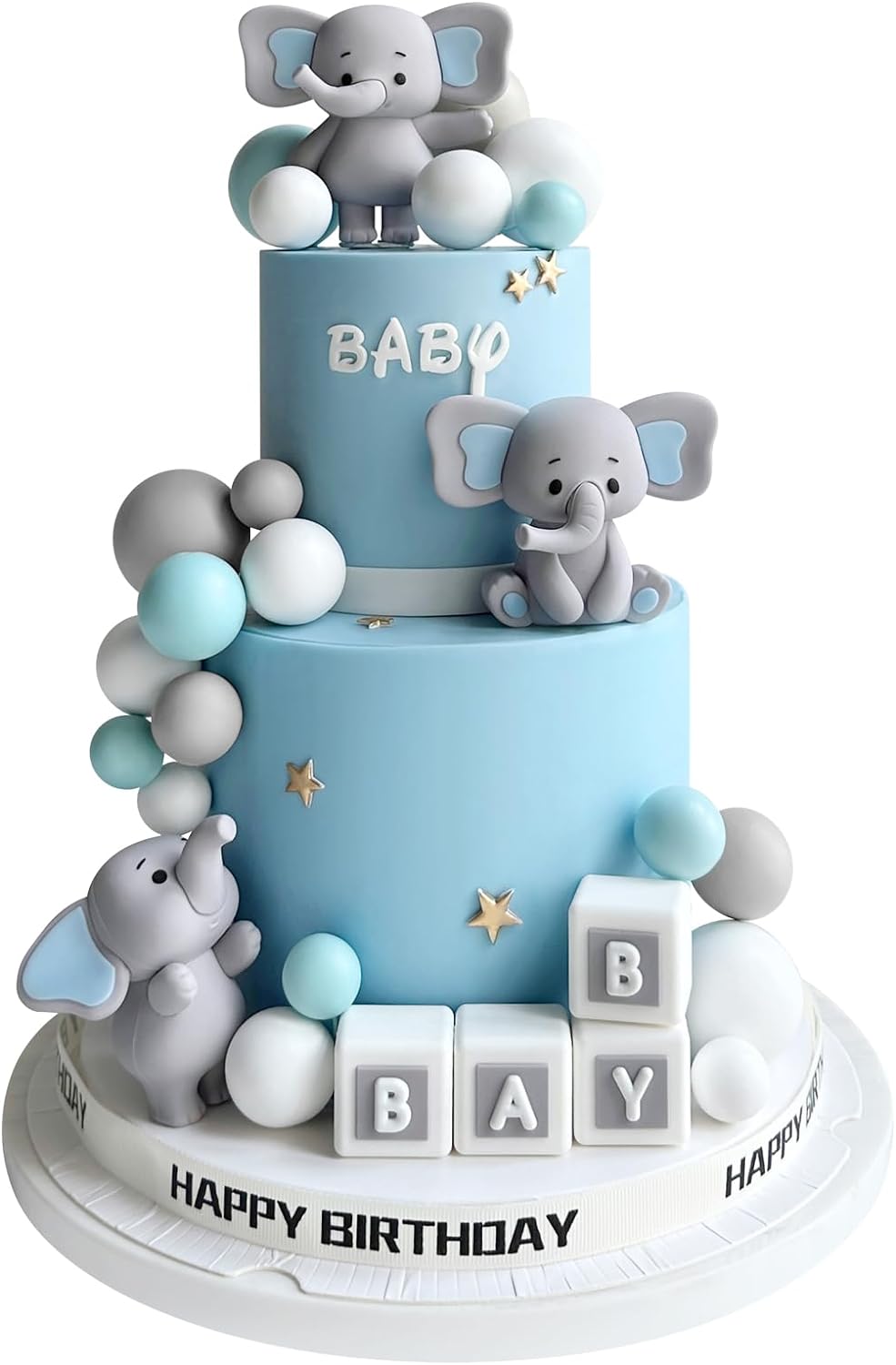 28-Pcs-Elephant-Cake-Toppers-Balls-Cake-3823
