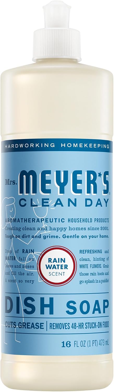 MRS.-MEYER'S-CLEAN-DAY-Liquid-Dish-Soap,-Rain-Water,-16-fl.-oz-331