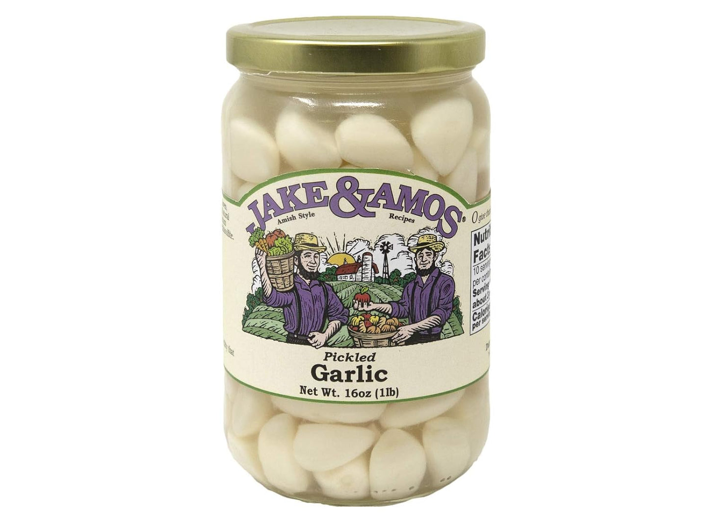 Pickled-Garlic---J&A---Two-16oz-Jars---Packed-Fresh---70