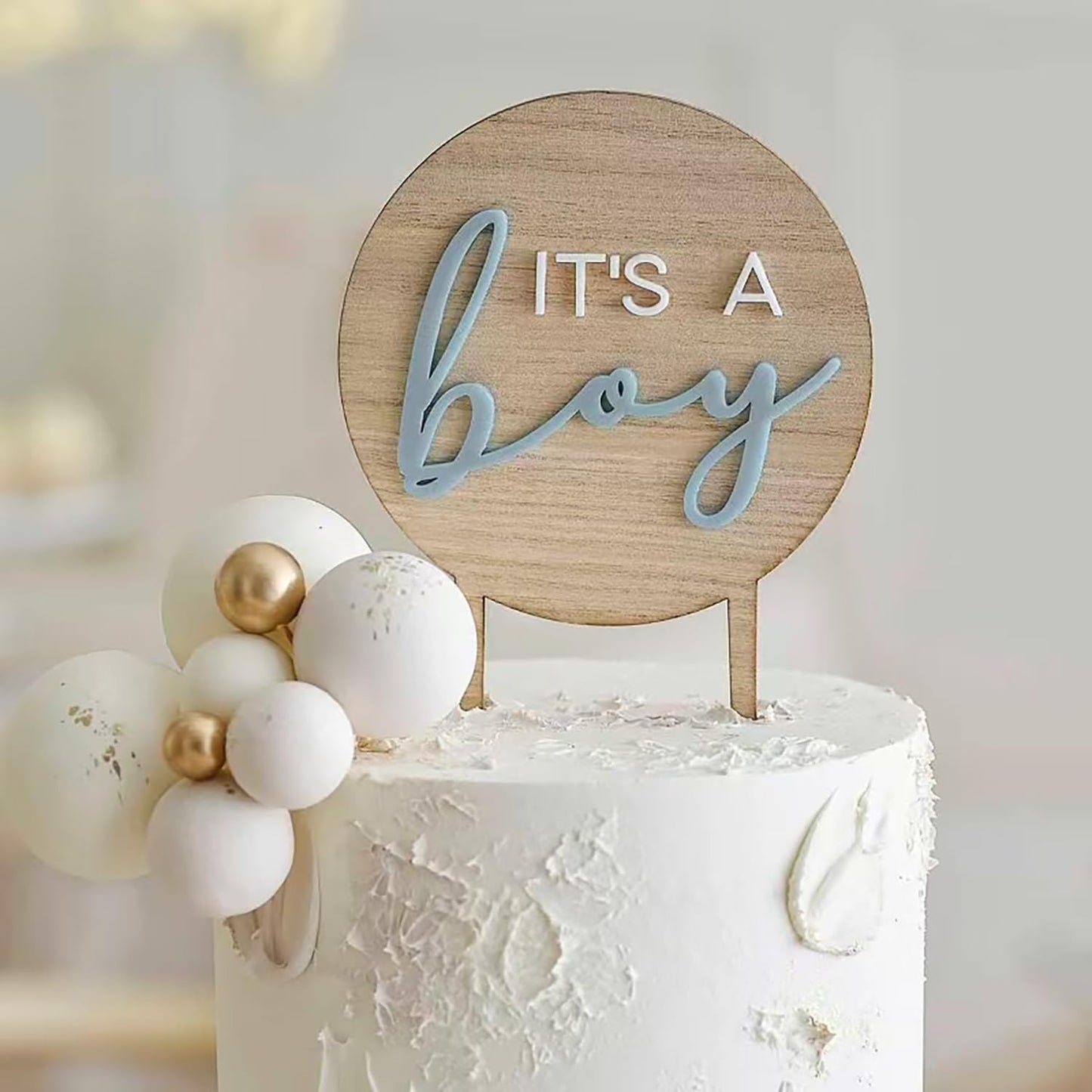 It's-a-Boy-Cake-Topper,Baby-Shower/Newborn-Gender-Reveal-Party-Decorations,Welcome-Baby-Patry-Party---367