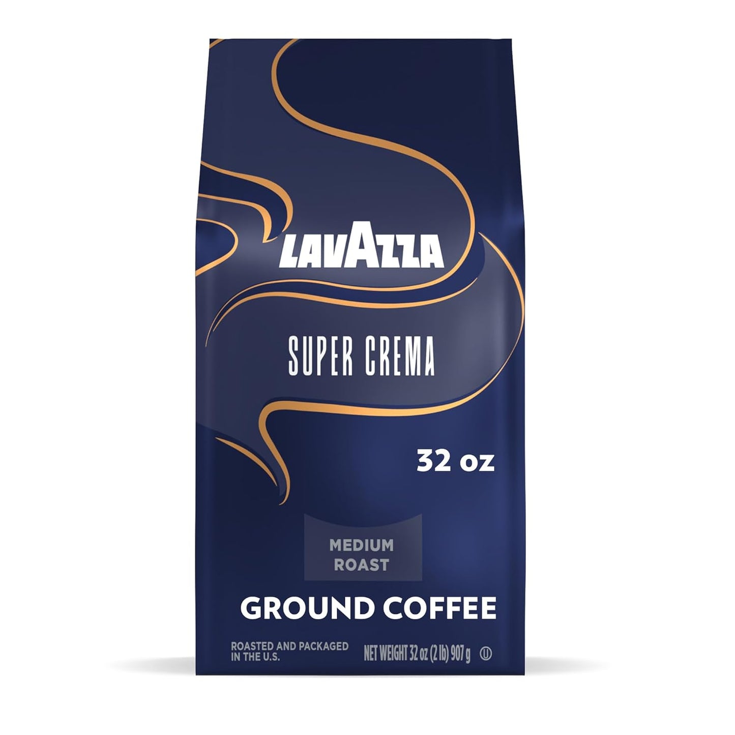 Lavazza-Super-Crema-Ground-Coffee,-Medium-Roast,-Arabica-and-Robusta-Blend,-32-oz-3044
