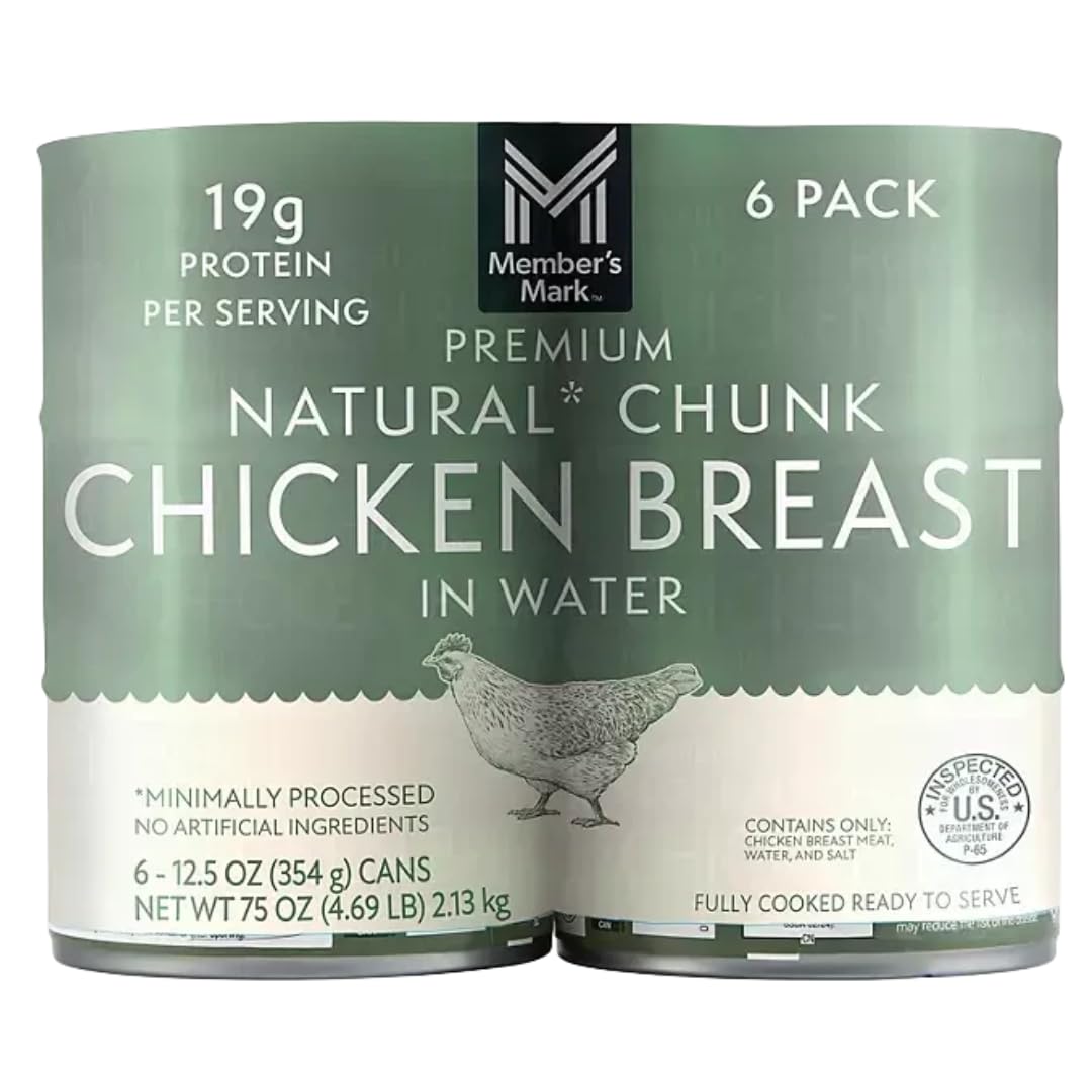 Pechuga-de-pollo-premium-en-trozos,-latas-de-12.5-onzas,-6-unidades-onzas,-607