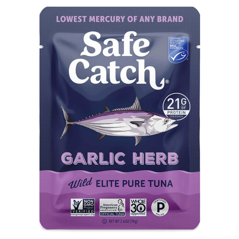 Safe-Catch-Elite-Wild-Tuna,-Garlic-Herb,-Non-GMO,-2.6-Oz-(Pack-of-12)-518