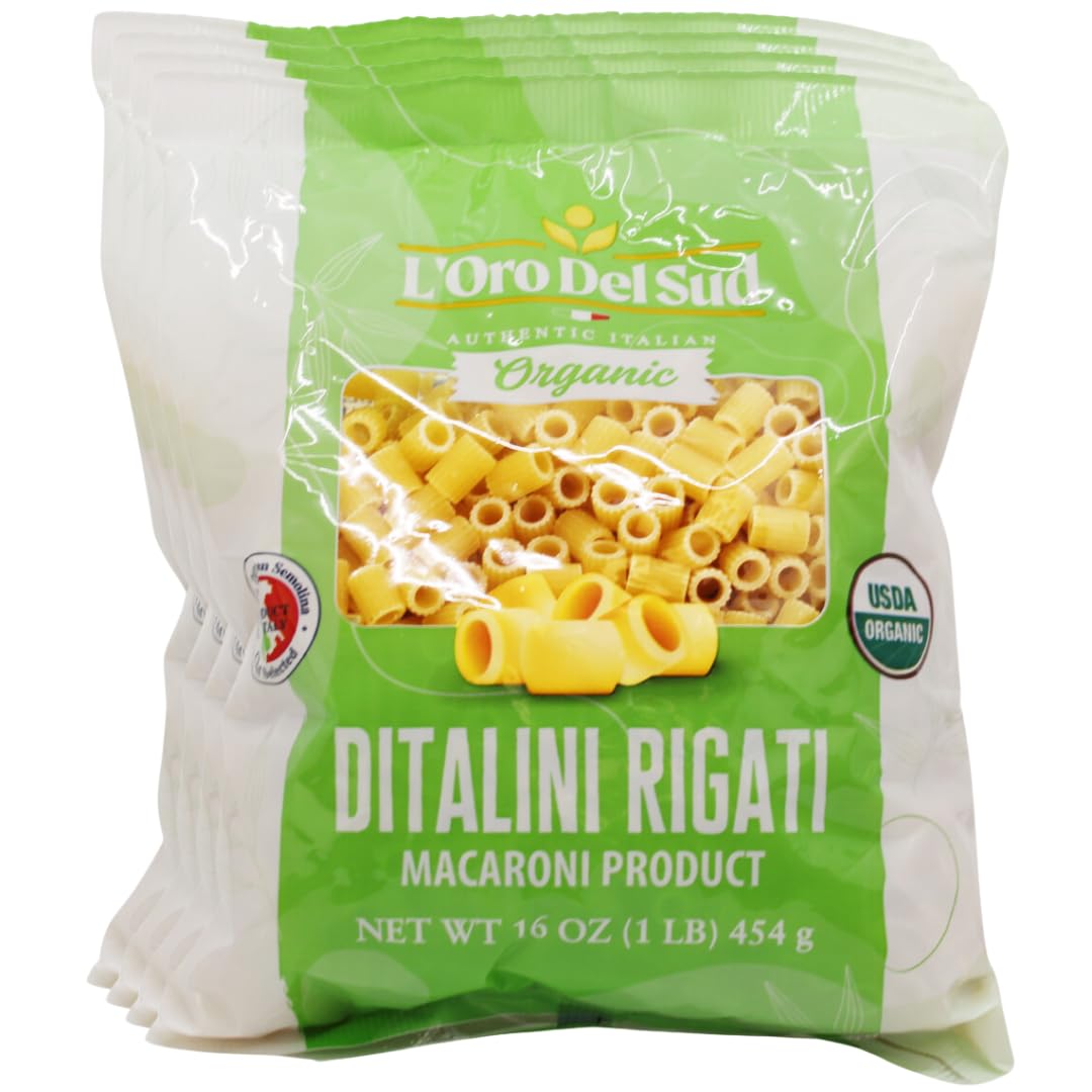 L'Oro-Del-Sud-Organic-Ditalini-Pasta,-1-Durum-Wheat,-Italian-805