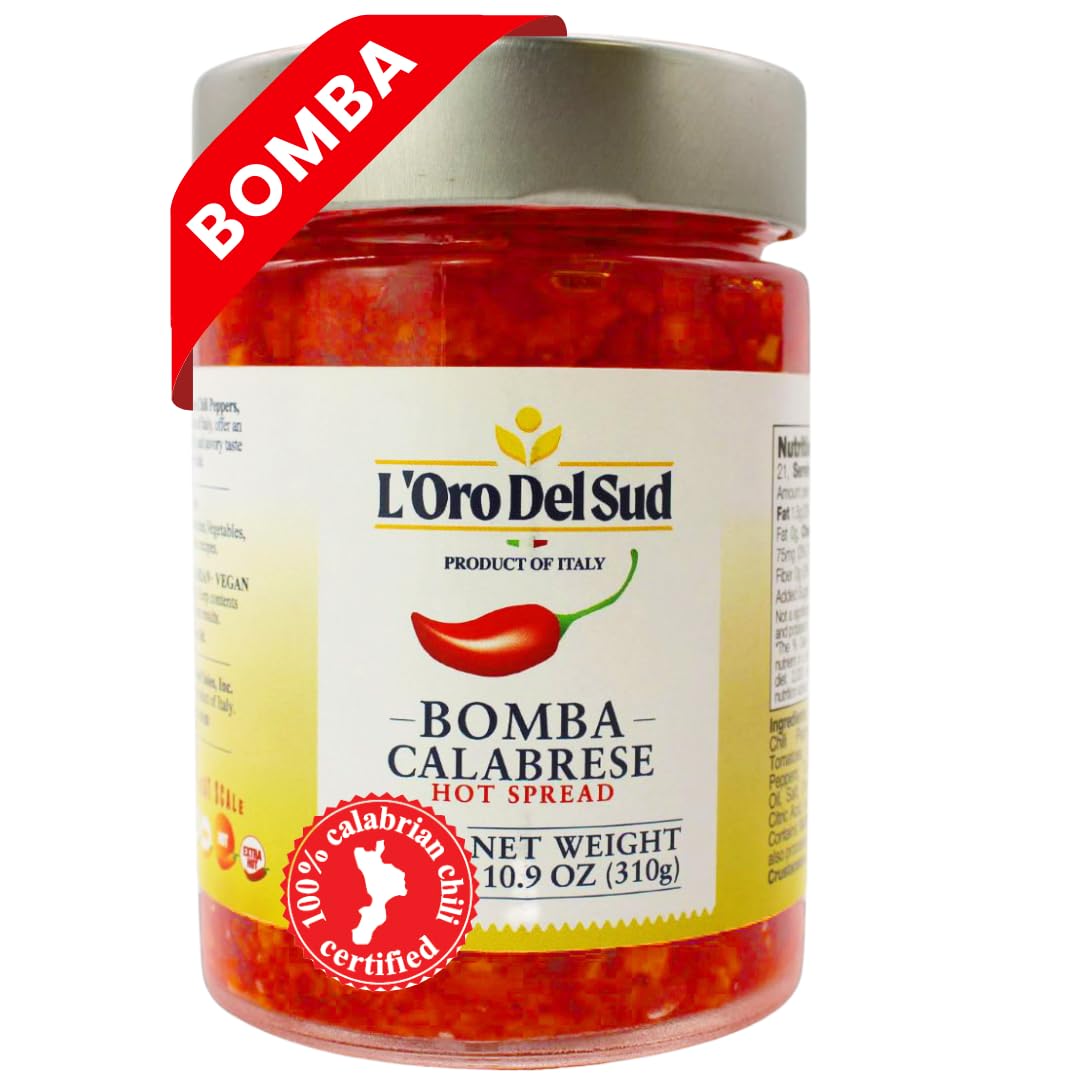 L'Oro-Del-Sud-Calabrian-Bomba-Hot-Pepper-Sauce/Spread-(10.9-oz)-310g,-Certified-838
